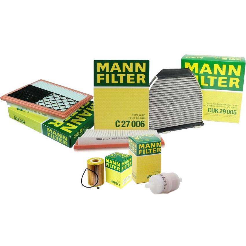 Mercedes Air / Cabin Air / Fuel / Engine Oil Filter Kit 6421800009 - MANN-FILTER 3739398KIT